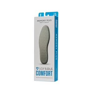Sofsole Comfort Memory Plus Men's Insole 7-13 One Pair