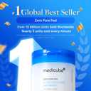 medicube Toner Pads Zero Pore Pad 2.0 | Dual-Textured Facial Pad for Exfoliation and Pore Care with 4.5% AHA Lactic Acid, 0.45% BHA Salicylic Acid | Ideal for All, Korean Skin Care, 70 Pads (1 Pack)