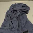 Deyeek Post Shoulder Surgery Shirts for Women Tear Away 3/4 Tops After Rotator Cuff Shirts Chemo Port Adaptive Clothing (Blue, M)