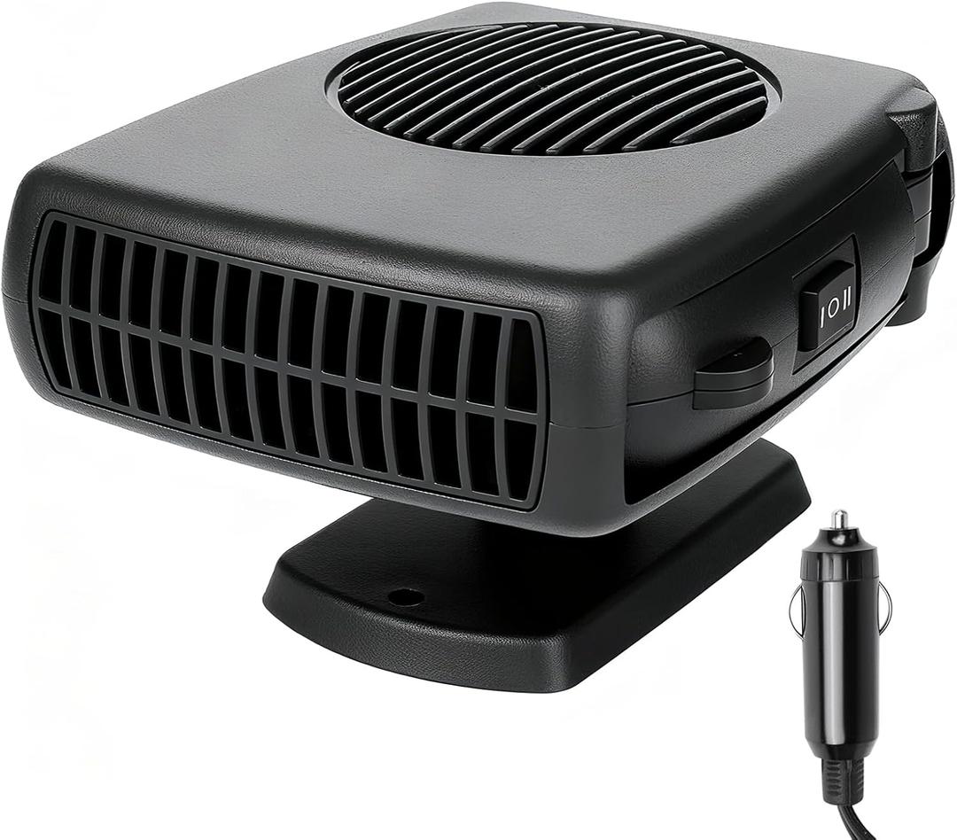 12v 200W Car Heater, Portable Car Heater and Defroster, Windshield Defogger, Applicable All 12V Vehicles Car Heater