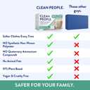 The Clean People Fabric Softener Sheets - Dryer Sheets - Softens & Removes Static Cling - Vegan Laundry Softener, Essential Oils - Lavender 240 Pack
