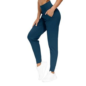 THE GYM PEOPLE Women's Joggers Pants Lightweight Athletic Leggings Tapered Lounge Pants for Workout, Yoga, Running Dark Blue Green XS