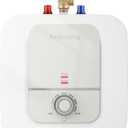 4 Gallon Electric Mini Tank Instant Hot Water Heater - 120V 1500W, Compact Under Sink Water Heater (4.0 Gallon)