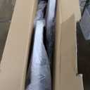 4 Set 32" High Top Cocktail Tables for Parties White Round Folding Bar Height Table with Removable Legs and 32 x 43 Inch Black Spandex Stretch Table Covers