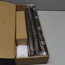 Heavy Duty Curtain Rods for Windows 48 to 84 Inch, 1 Inch Bronze Window Curtain Rod for Bedroom, Living Room, Outdoor, Adjustable Easy Install Curtains Rods, Modern Elegant(A1,Bronze,30"-90")