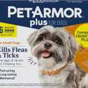 PetArmor Plus for Dogs Flea and Tick Prevention for Dogs, Long-Lasting & Fast-Acting Topical Dog Flea Treatment, 6 Count, small