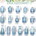 SUPMIND 16pcs Glass Bud Vase Set, Small Blue Flower Vases for Centerpieces in Bulk, Mini Vintage Vase for Wedding, Home Decor, Table Decoration