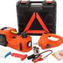 EFFIROSO Portable 5 Ton 12V Electric Car Jack Kit Hydraulic Floor Jack with Impact Wrench Tire Inflator Pump for Vehicle Emergency Repair Kit 11023lbs