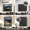 16x20 Picture Frame 3 Pack, Black Wood, Real Glass, Wall Hanging