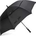 G4Free 68 inch Inch Automatic Open Golf Umbrella Oversize Extra Large Double Canopy Vented Windproof Waterproof Stick Umbrellas