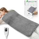 Heating Pad for Back Neck and Shoulders, 1733 Large Heated Pad with 4 Level Timing, 6 Level Heat Setting and Auto Shut Off, Gifts for Women, Men