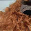 Rugelyss Long Wavy Wigs 28 Inches Natural Copper Fox Red Synthetic Kinky Curly Hair Wig for Women