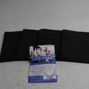 IMPRESA [4 Pack] Black Lipo Foam - Post Surgery Liposuction Foam for Use with Post Liposuction Surgery Compression Garments