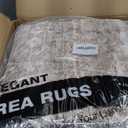 9x12 Area Rugs for Living Room, Non Slip Machine Washable Vintage Rugs, Low Pile Lightweight Large Rug for Bedroom, Dining Room, Home Office Brown