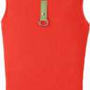 Gooby - Fleece Vest, Small Dog Pullover Fleece Jacket with Leash Ring, Pumpkin, X-Large (X-Large (Around 23-lb))
