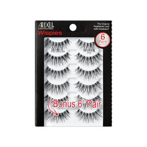 Ardell Wispies False Eyelashes 113  Natural Wispy Strip Lashes, Lightweight & Seamless Invisiband for All-Day Wear, 6 Pairs, 1 Pack
