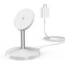Magnetic Wireless Mag Safe Charger iPhone Stand,Magnet Wireless iPhone Charger Stand 6FT Fast Mag-Safe Charging Station Pad for Apple iPhone 16 Pro Max/16/16 Plus/15 Pro Max/14/13/12,AirPods Pro 2/3/4 (White)