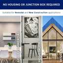 Leviton 6 in. Round Adjustable Slim Downlight, 1100 Lumens, 5 CCT Color Selectable 2700K-5000K, Dimmable, DAR60-S1W