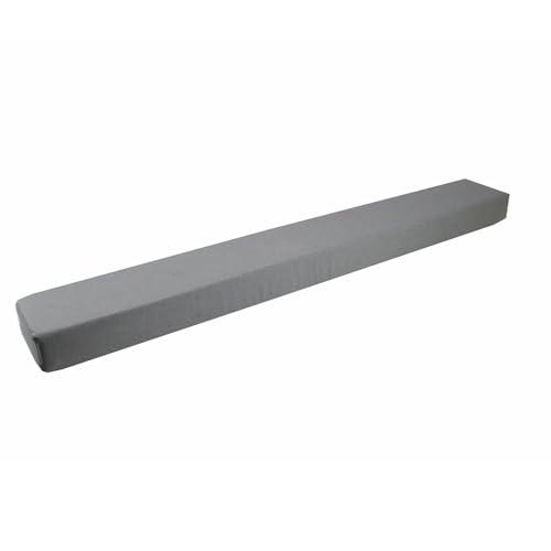 Mozzeilee Gap Filler for Headboard Space Bed Seam, Mattress Extender Memory Foam Wedge Pillow with Multiple Sizes, Removable Cover (47x4x2inch,Dark Gray)
