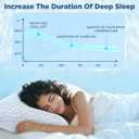 Side Sleeper Pillow for Neck and Shoulder Pain Relief, Cervical Neck Support Pillow for Side Sleepers, Cooling Shredded Memory Foam Pillows for Hot Back Sleepers, Adjustable Curved Queen Bed Pillows (Queen (1 Count), Crescent White(cooling))