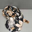 PinkPatty Plus Size Maxi Dresses for Women Casual Flowy Long Dress 3/4 Sleeve V Neck Wrap Dress with Belt (Large, A-floral/Black)