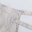 Amazhiyu Pure Linen Kitchen Apron with Pockets for Women Men Chef Cooking BBQ Crafting (Flax)