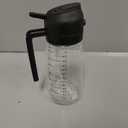 TrendPlain 16oz/470ml Glass Olive Oil Sprayer for Cooking  2 in 1 Olive Oil Dispenser Bottle for Kitchen Gadgets and Air Fryer Accessories, Salad, BBQ - Black