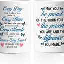 Hijie Coworker Coffee Mug, Appreciation Gifts for Women Men, Retirement Gifts for Coworker Leader Mentor Boss Colleague, Mug for Coworker, 11 Oz Ceramic Cup