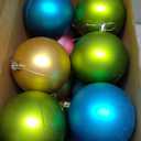 Zubebe Christmas Large Blank White Ball Ornaments, 3.15 Inch DIY Christmas Balls White Hanging Ornaments DIY Craft Activities for Tree Gift Box(Colorful,24 Pcs)