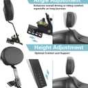 Adjustable Driver Backrest for Harley Davidson, Motorcycle Rider Backrest Fit for Touring Street Glide Road King Road Glide Electra Glide 1997-2025, Black (FIXED BACKREST)