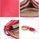 Real Leather Small Crossbody Bags/Purses For Women With Adjustable & Removable Strap