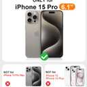 2 x Red2Fire Magnetic for iPhone 15 Pro Case,Upgraded Full Camera Protection,Compatible with Magsafe,Shockproof Protective Translucent Matte Phone Case for iPhone 15 Pro - Black