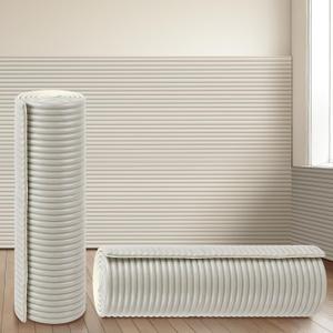 19.7 x 78.7 Inch Anti Collision Wall Padding for Kids Padded Wall Panels 3D Self Adhesive DIY Headboard for Autism Playroom Nursery Bedroom Living Room Corner Guards(Light Gray, 1 Roll)