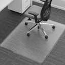 Chair Mat for Carpet, 36" x 48" Easy Glide Desk Chair Mat for Carpeted Floors, Beveled Edge Vinyl Mat with Grips, Heavy Duty Carpet Protector for Home Office, Clear