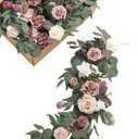 Welcome logo flowers Bright Terracotta Lantern Flowers, 6 Pieces Of Artificial Flowers, Suitable For Wedding Aisle Chair Arch Flower Logo Table Wall Window Cake Decoration For party and wedding decora