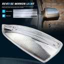 MUNIK 2005-2012 Auxiliary Turn Signal Light Reversing Mirror Light L+R For Mercedes-Benz gl,m class x164 w164 gl350 gl450 gl550 2006-2012 ml300 ml350 ml500 ml63 Replacement # 1649061300,1649061400