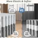 16 Tiles Baby Play Mat for Floor, EVA Foam Baby Floor Play Mat with 0.6 Inch Thick Interlocking Foam Tiles, Foam Floor Tiles for Baby, Toddlers and Kids (Grey-White, 16PCS)