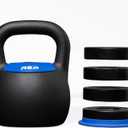 Rep Fitness Adjustable Kettlebell | Weight Set for Home Gym | Strength Training Equipment for Men & Women | Compact Steel Bell with Ergonomic Handle, Blue | 24 Kg