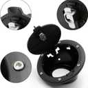 Fuel Tank Filler Cap, Fuel Filler Door Locking Gas Tank Cover, Fuel Filler Door Lock Fuel Cap with keys Replacement for Jeep Wrangler JK Unlimited Rubicon Sahara 2007-2018
