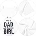Girl Dad Matching Shirts Just a Dad Who Loves His Girl Tees Daddy and Daughter Outfits Birthday Gifts for Father (18-24 Months, White)