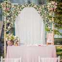 MAKHOT 2 Pcs Pink 6.6Ft Artificial Eucalyptus Flower Garland with Fake Rose Flower Vine Seeded Eucalyptus Leaves Greenery Garland for Wedding Table Backdrop Party Centerpiece Room Decor (Pink)
