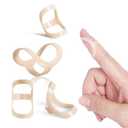 Oval Finger Splint 6 pcs, Finger Splints for Arthritis, Mallet Finger, Trigger Finger Splint, hypermobility(EDS) finger For Thumb/Middle,/Index/Pinky or Ring Finger (size 2,3 each 3 pcs)