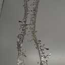 1 Yard Tassel Fringe Rhinestone Trim Ribbon Diamante Diamond Chain Crystal Gem Sparkle Wedding Bridal Necklace Prom Evening Dress Applique Party Show Accessories Sash Belt Craft (Style5: 1-4/5")