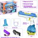 2 Pack Super Soaker Electric Water Guns - High Capacity, Long Range Up to 28-32ft, Powerful Rapid-Fire, Fully Automatic, Perfect for Kids and Adults, Ultimate Summer Outdoor Water Battle Fun