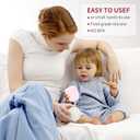 2 x 2-Pack Silicone Baby Cups, for Babies 6+ Months, Leak-Proof Open & Straw Cup Transition Set, BPA-Free Weaning Supplies 5oz (Pink)