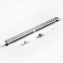Linear Shower Drain 60" Brushed 304 Stainless Steel | Fast Drainage | Tile Inserted | Stainless Floor Drain Grate | Hair Strainer | Drain Key | The Upgrade for Your Bathroom