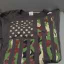Patriotic USA Flag 4th of July Men Women Boy Girl Camouflage T-Shirt, Large