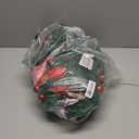 YYZKYTO 9ft Christmas Wreath Decorations Festive Christmas Wreath Garland with Flower and Red for Fireplaces Christmas Tree Stair Doors Commemoration Day