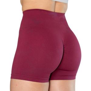 Woman Gym Shorts, Size Small, Push Up Shorts, Burgundy