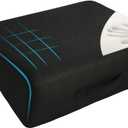 HOMBYS High Density Foam Car Seat Cushions for Short People,Car Booster Seat for Short Drivers,Ultra Thick Adult Booster Seat for Car Driving,Wedge Seat Cushion 6" Thickness,Black Mesh Cover